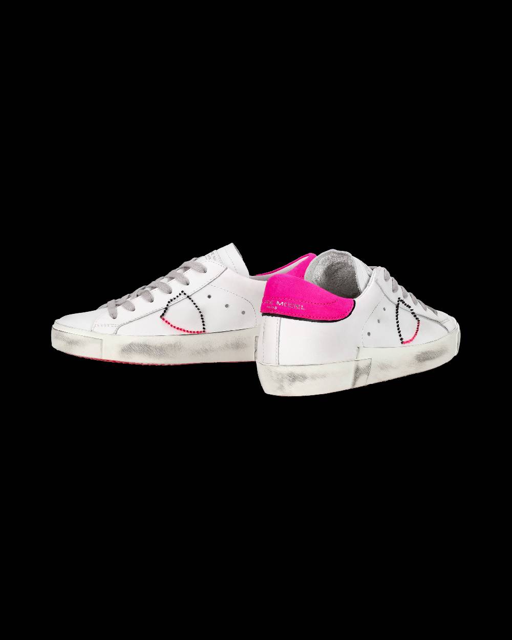 Philippe Model Sneaker bassa PRSX donna - bianco e fucsia In Vendita