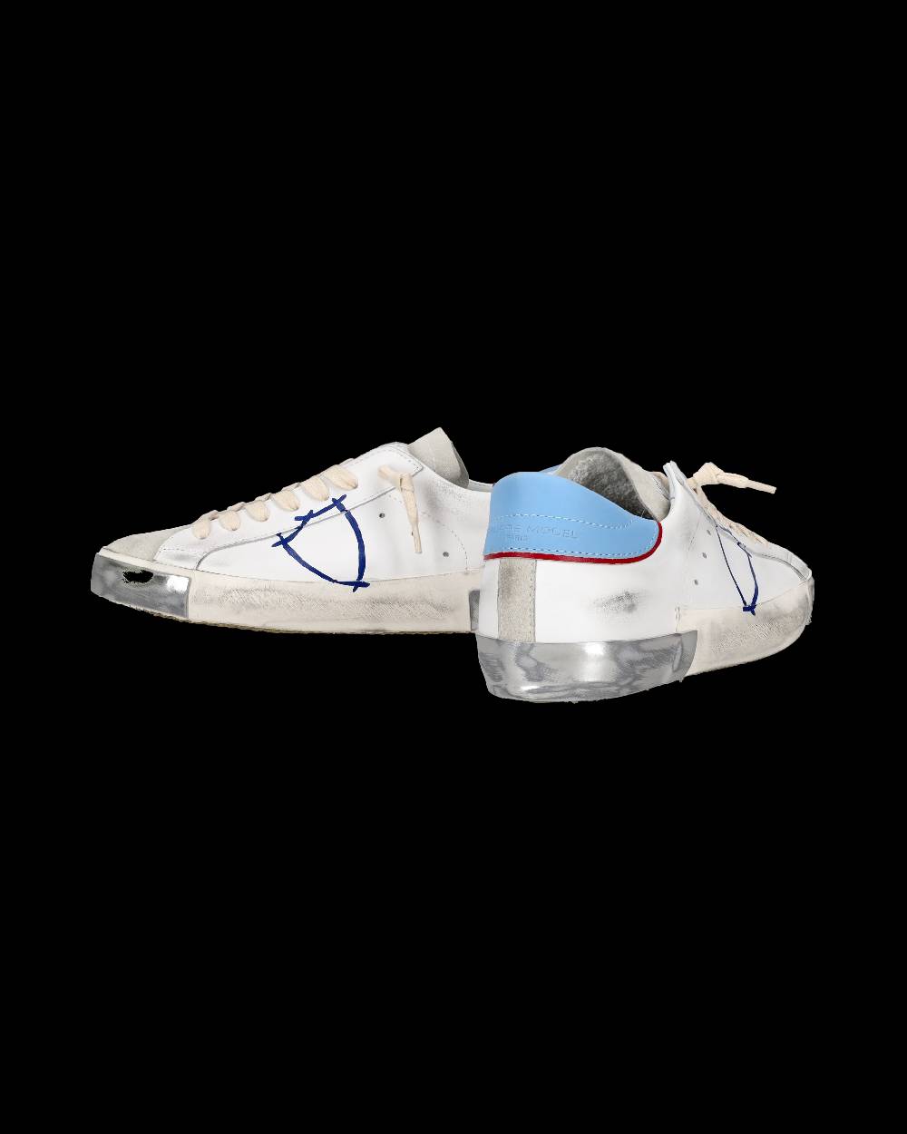 Philippe Model Sneaker tennis Prsx da uomo - Azzurro e bianco Saldi