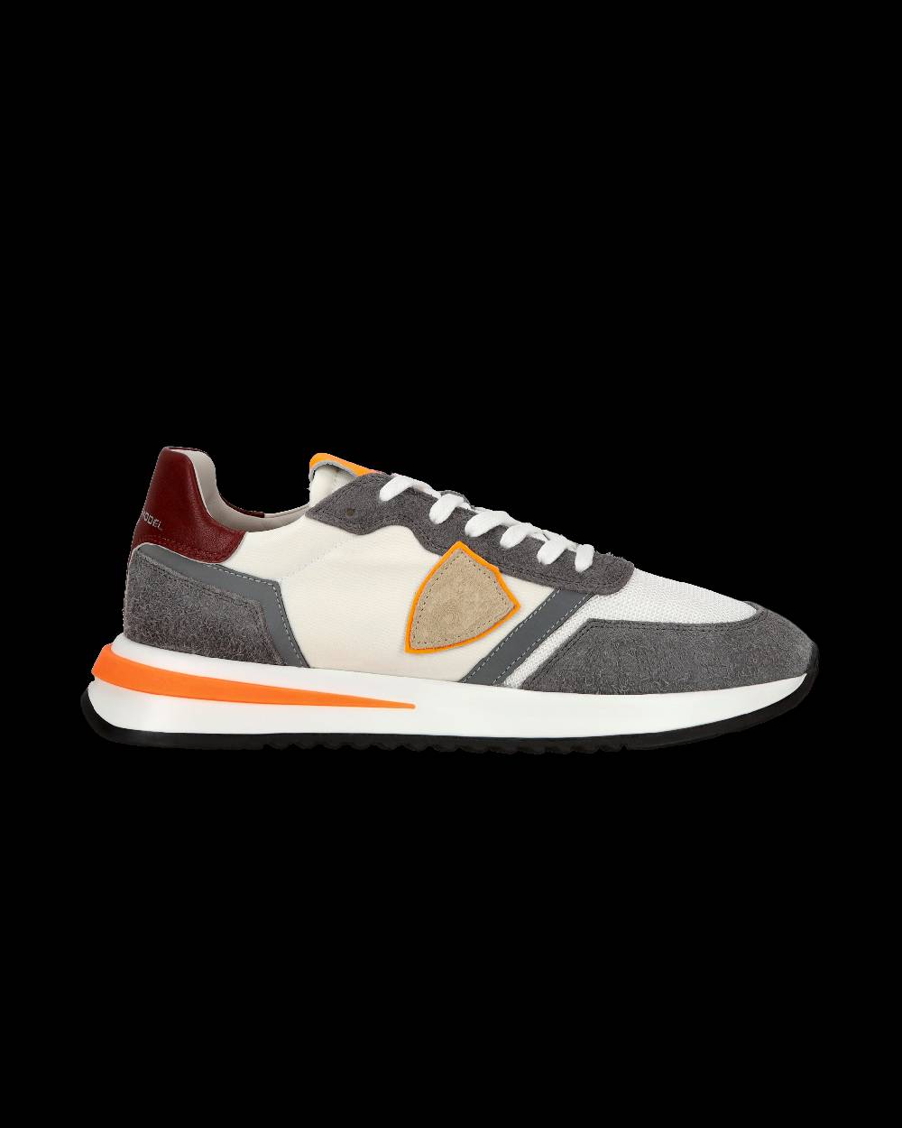 Philippe Model Sneaker casual Tropez 2.1 da uomo in nylon e pelle - Arancione e bianco Saldi Di Fabbrica
