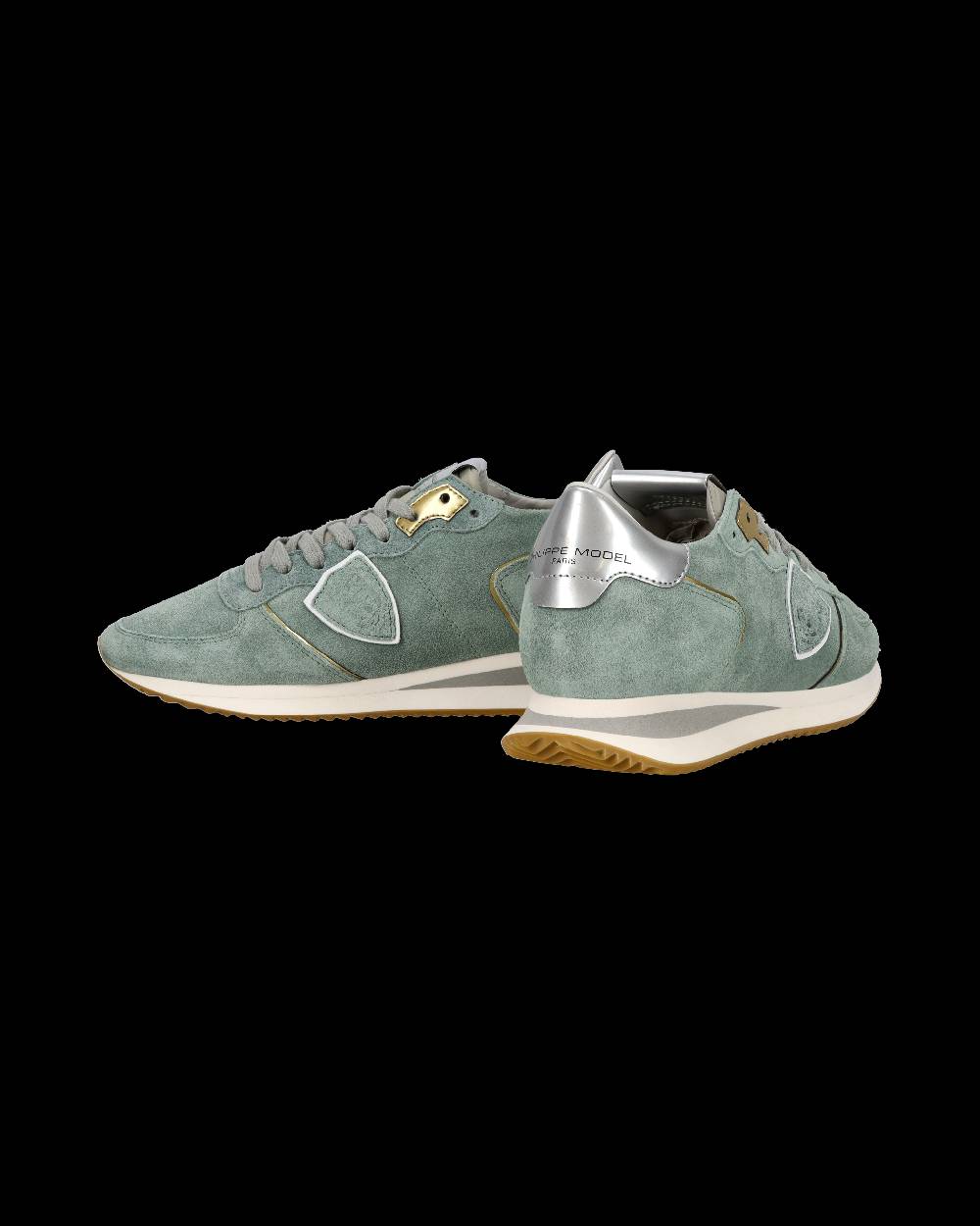Philippe Model Sneaker casual Trpx da donna in pelle scamosciata - Turchese I Più Venduti