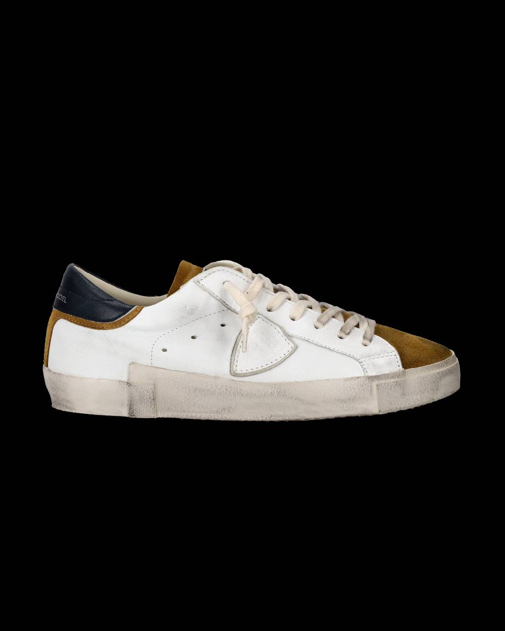 Philippe Model Sneaker basse Paris uomo - bianco e senape Nuova