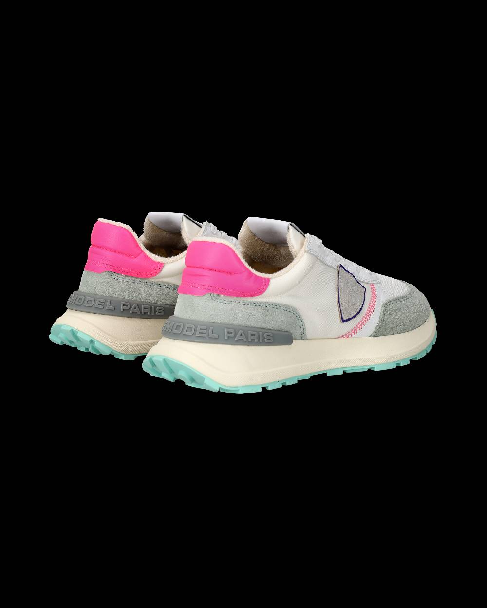 Philippe Model Sneakers Antibes da Donna Bianche e Fucsia in Tessuto Tecnico 2025