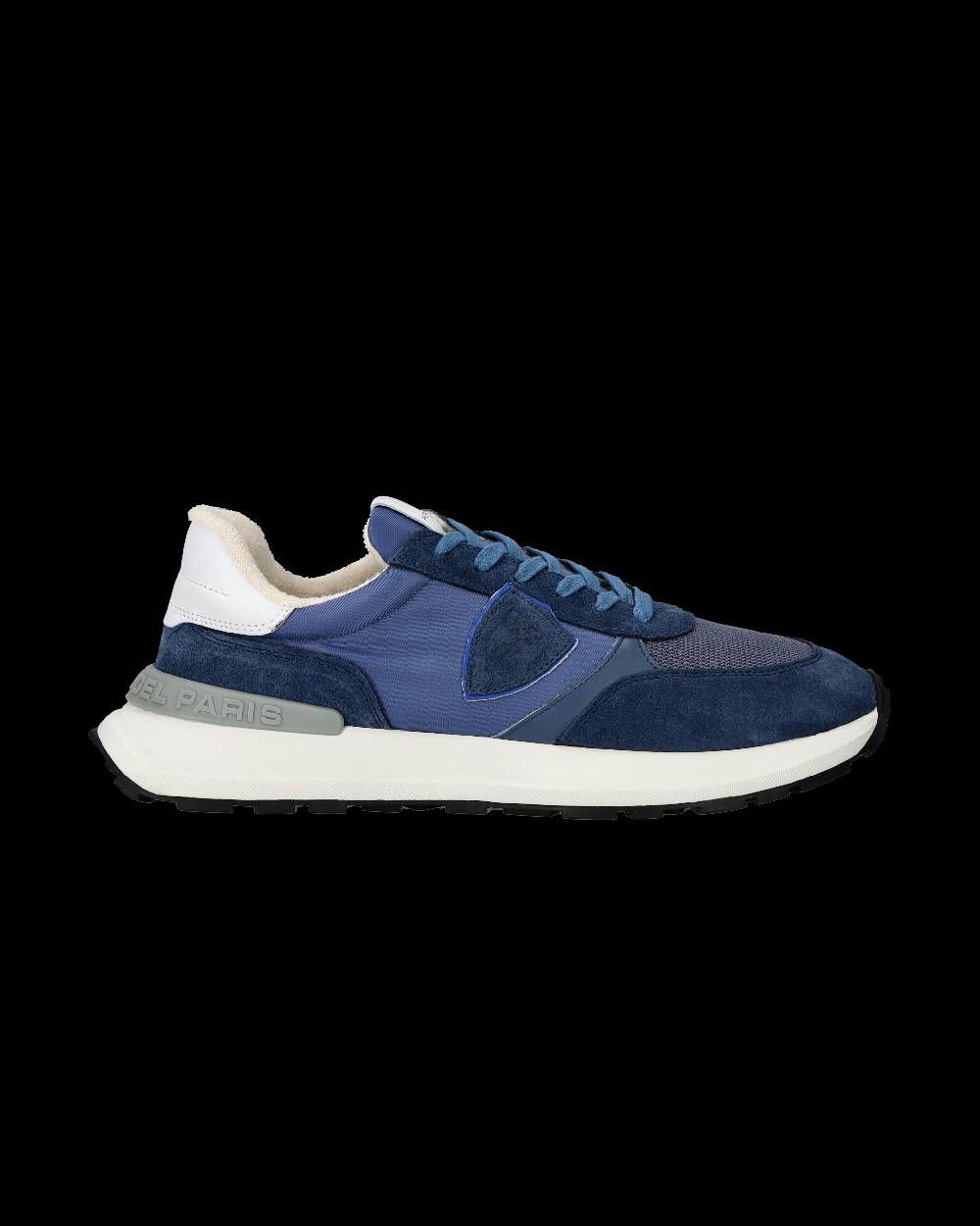 Philippe Model Sneaker sportive Antibes da uomo in nylon e pelle - Blu Liquidazione