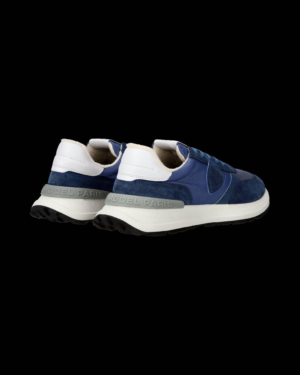 Philippe Model Sneaker sportive Antibes da uomo in nylon e pelle - Blu Liquidazione