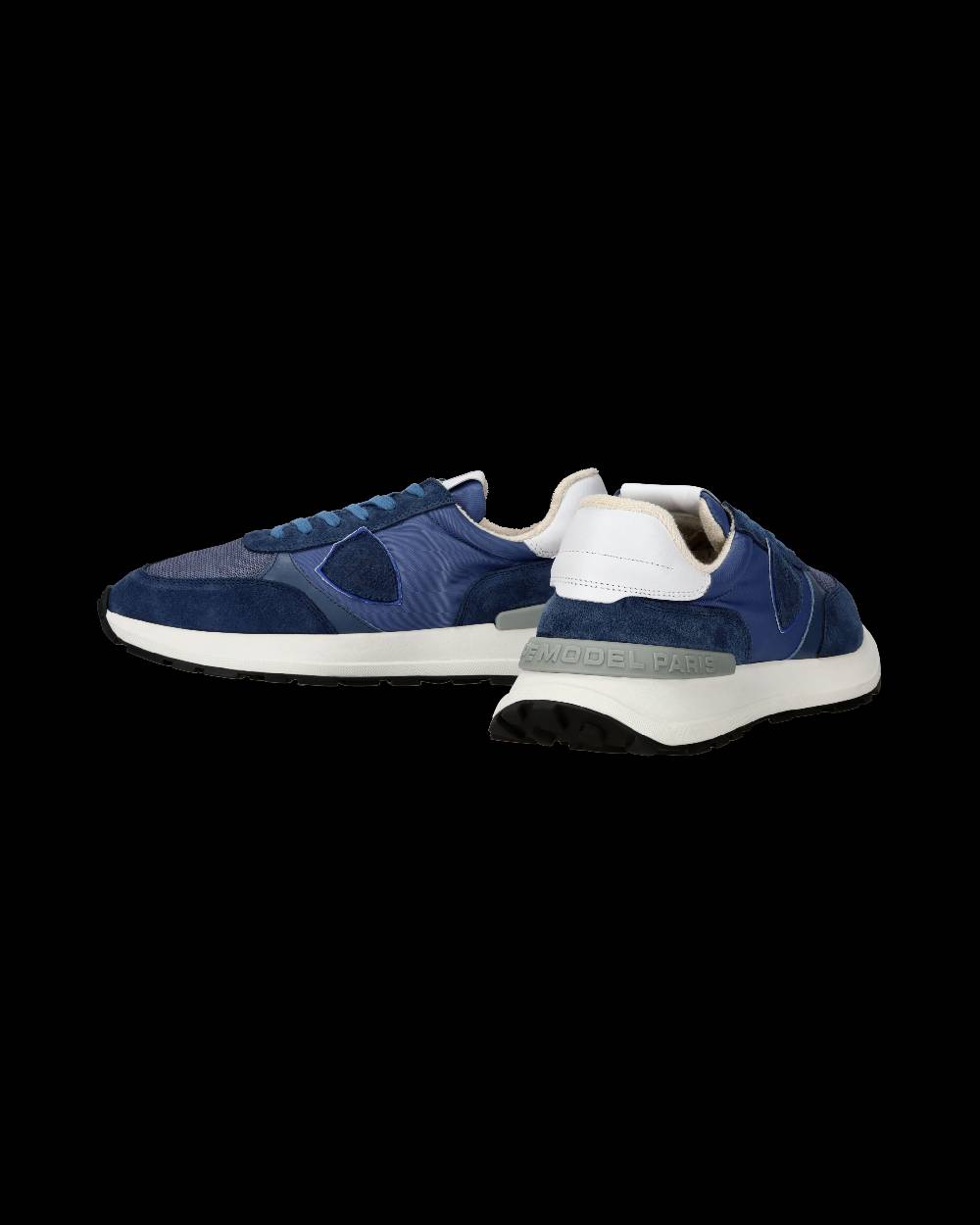 Philippe Model Sneaker sportive Antibes da uomo in nylon e pelle - Blu Liquidazione