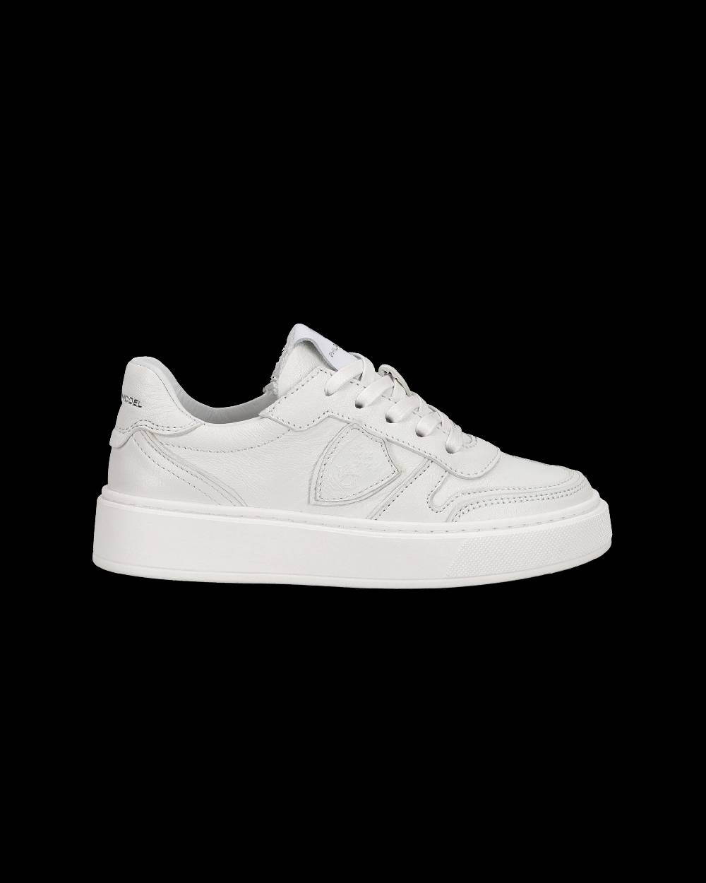 Philippe Model Sneakers basse Junior Nice in pelle, Bianco Qualità