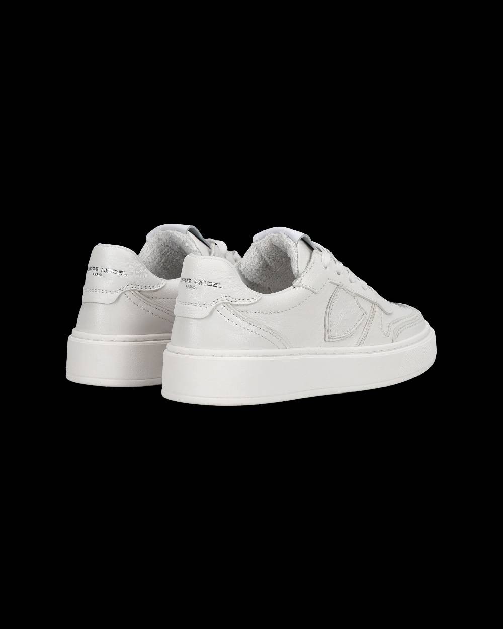 Philippe Model Sneakers basse Junior Nice in pelle, Bianco Qualità