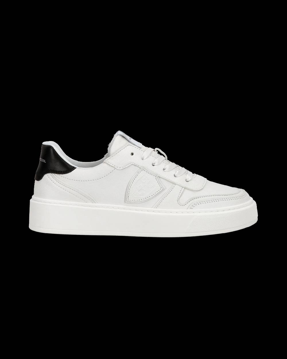 Philippe Model Sneakers Nice da Ragazzi in pelle, Bianco Nero Pezzi Unici