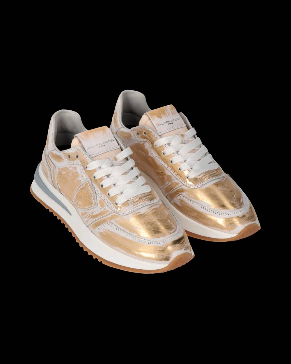 Philippe Model Sneaker Tropez 2.1 Donna, Bianco e Oro Vendita Economica