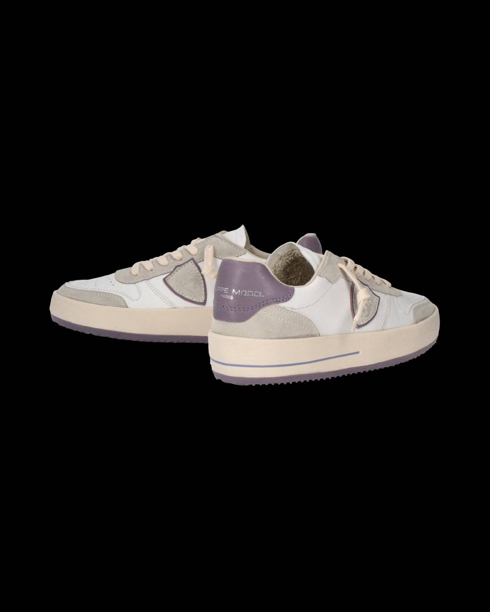 Philippe Model Sneaker Nice Donna, Bianco e Lilla Negozio