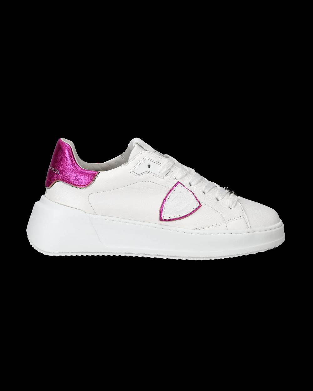 Philippe Model Sneaker basse Tres Temple donna - bianco e fucsia Italia