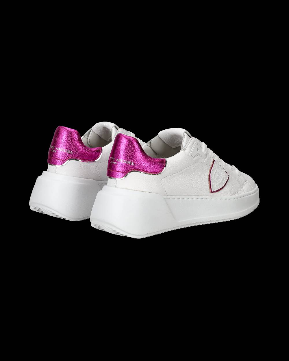 Philippe Model Sneaker basse Tres Temple donna - bianco e fucsia Italia
