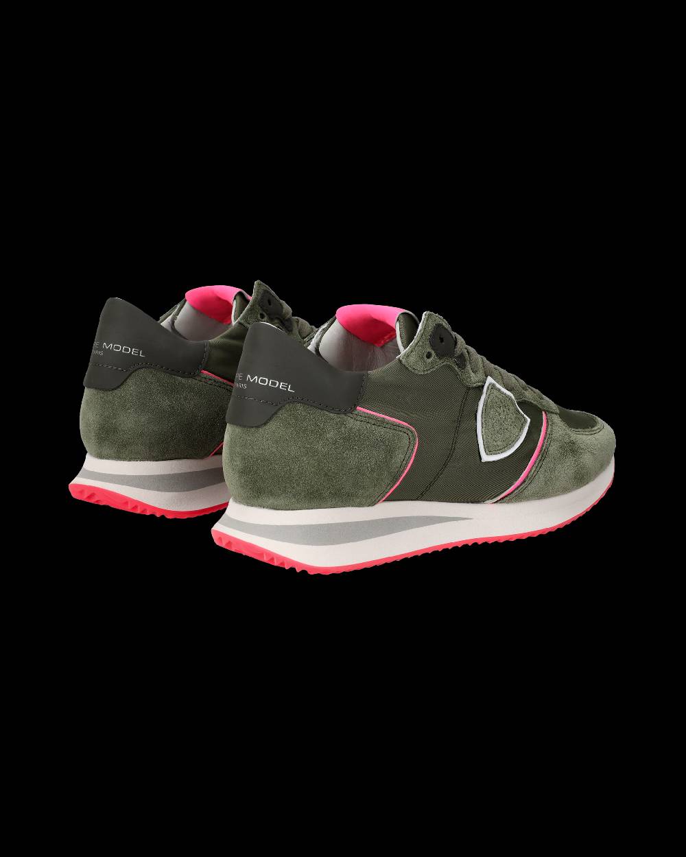 Philippe Model Sneaker basse Trpx donna - verde militare e rosa fluo 2025