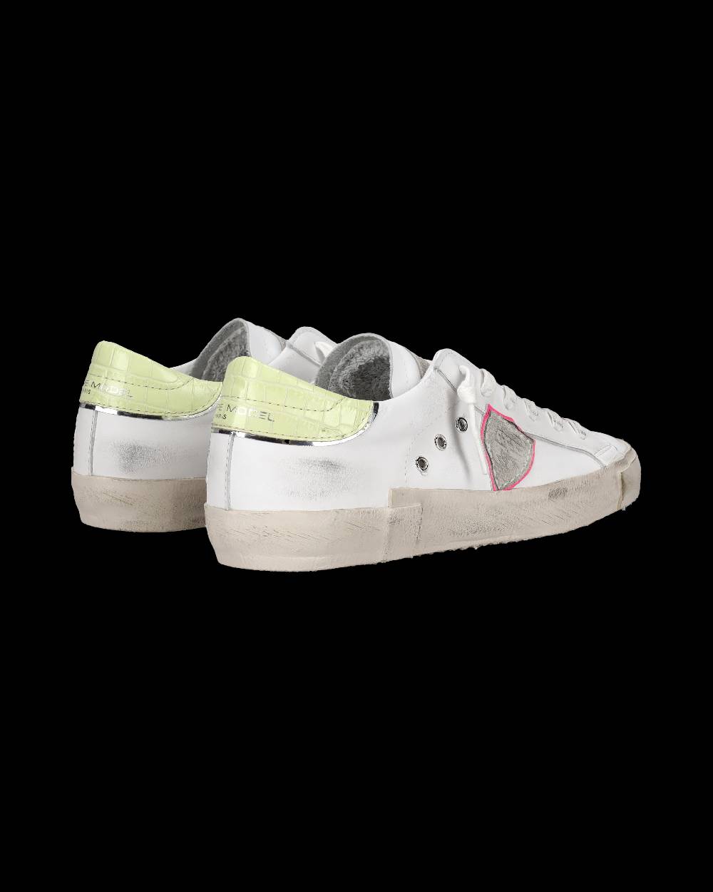 Philippe Model Sneaker bassa PRSX donna - bianco e giallo Nuovo