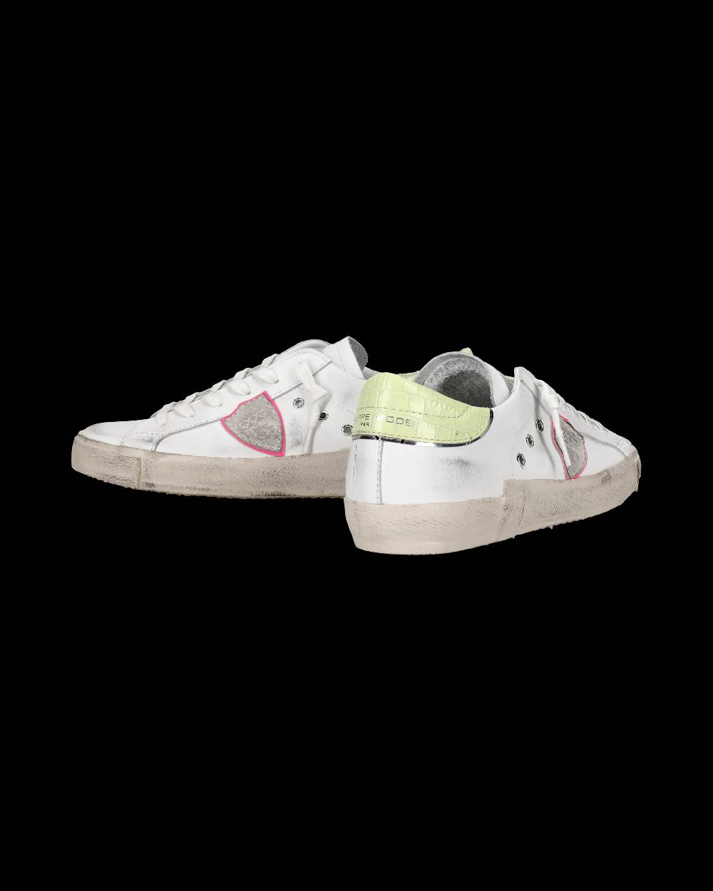 Philippe Model Sneaker bassa PRSX donna - bianco e giallo Nuovo