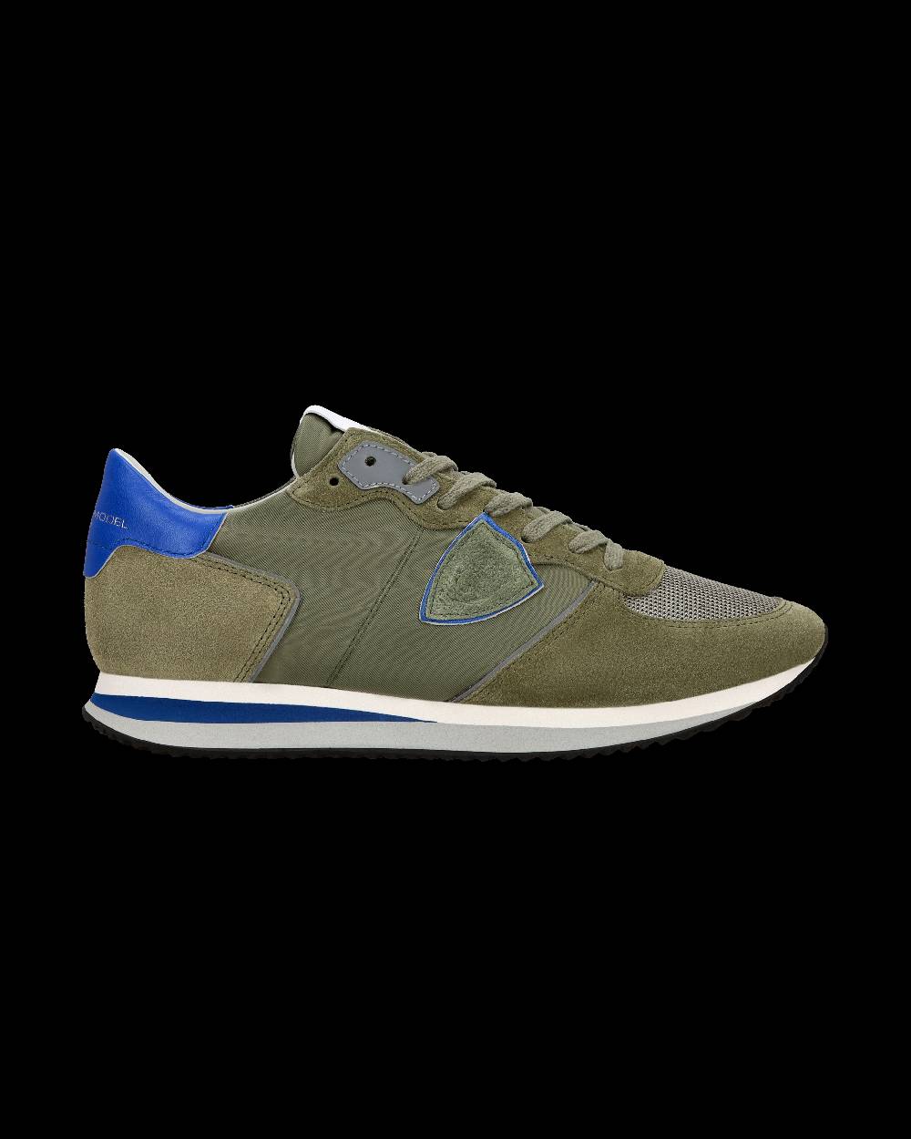 Philippe Model Sneaker casual Trpx da uomo in nylon e pelle - Blu e verde Promozione