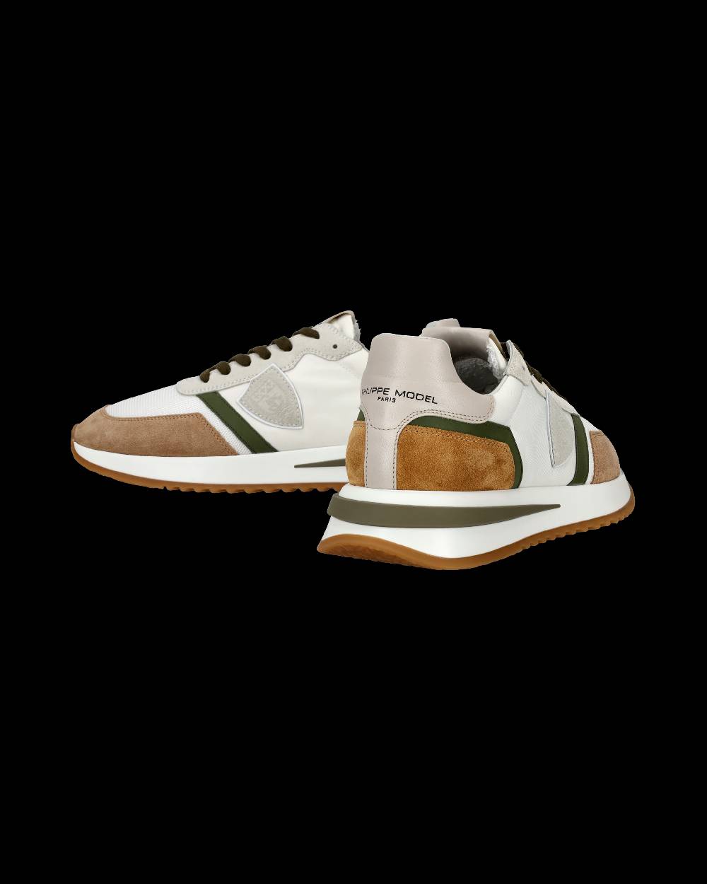 Philippe Model Sneakers Tropez 2.1 da Uomo Bianche e Verdi in Tessuto Tecnico Offerta