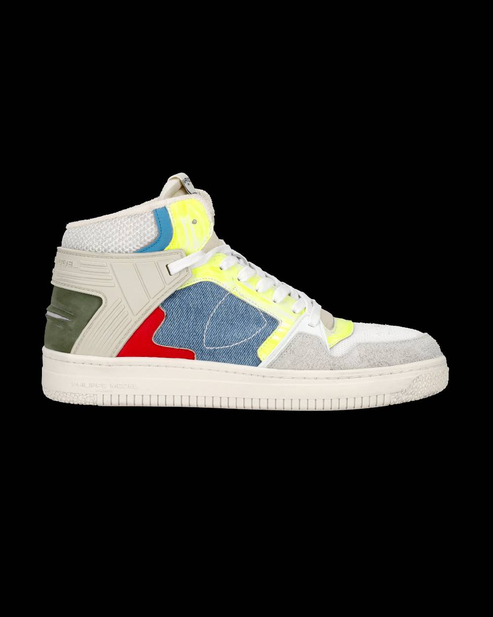 Philippe Model Sneaker mid La Grande uomo - bianco e azzurro Outlet