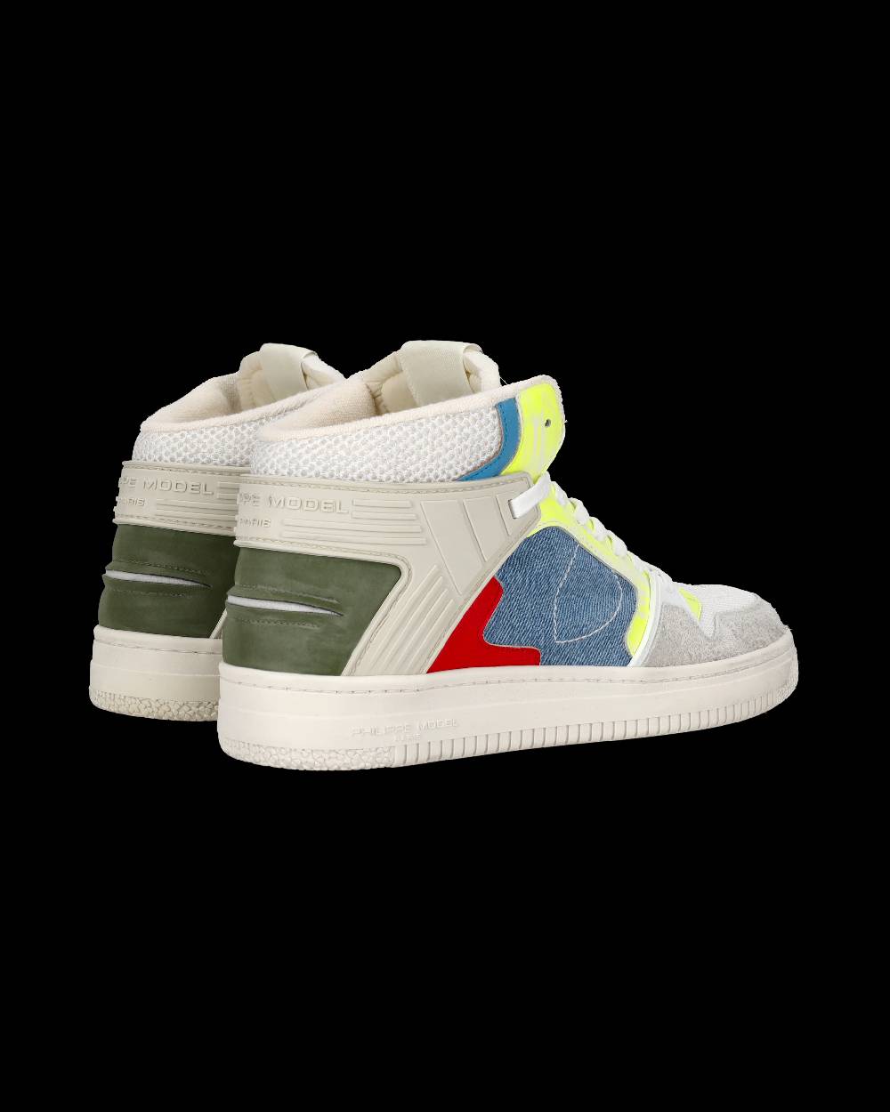 Philippe Model Sneaker mid La Grande uomo - bianco e azzurro Outlet