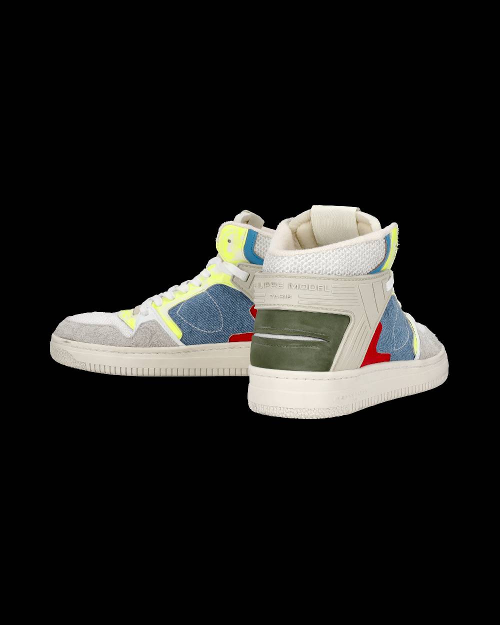 Philippe Model Sneaker mid La Grande uomo - bianco e azzurro Outlet