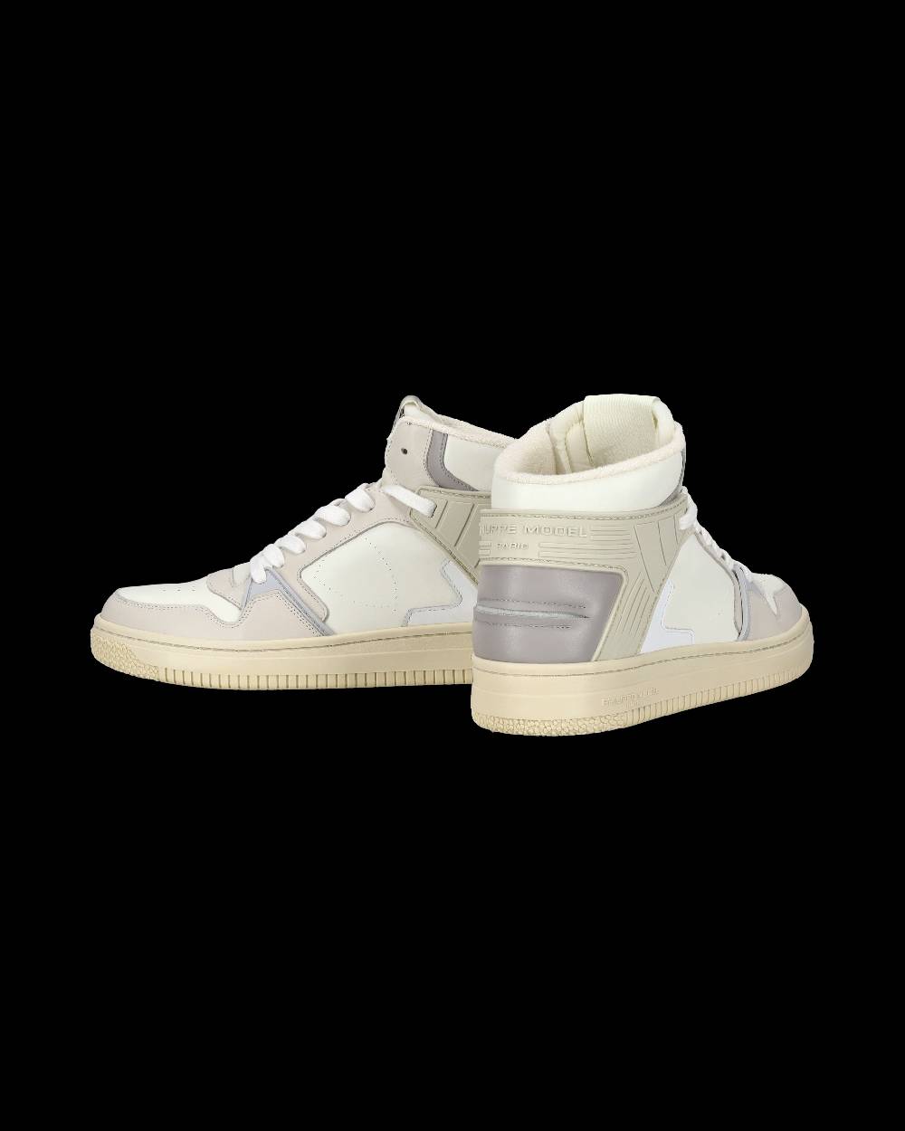 Philippe Model Sneaker streetwear La Grande da uomo in pelle - Grigio e burro In Vendita