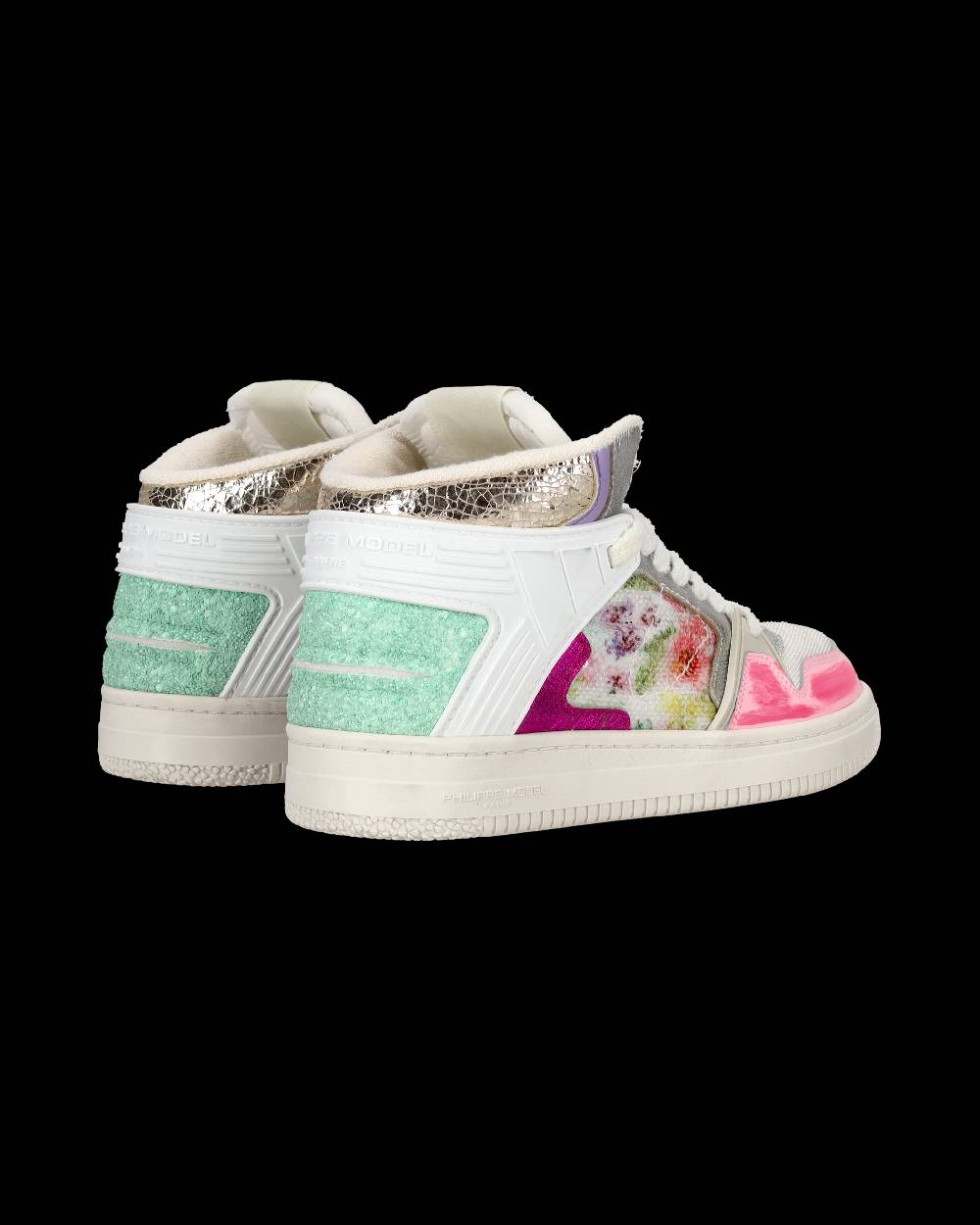 Philippe Model Sneaker mid La Grande donna - bianco e fucsia Saldi