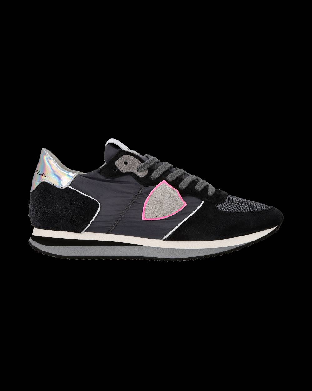 Philippe Model Sneaker casual Trpx da donna in nylon e pelle - Antracite Vendita Economica