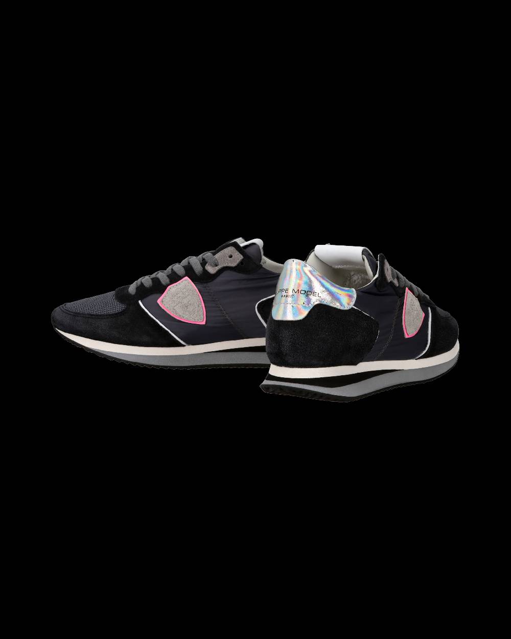 Philippe Model Sneaker casual Trpx da donna in nylon e pelle - Antracite Vendita Economica