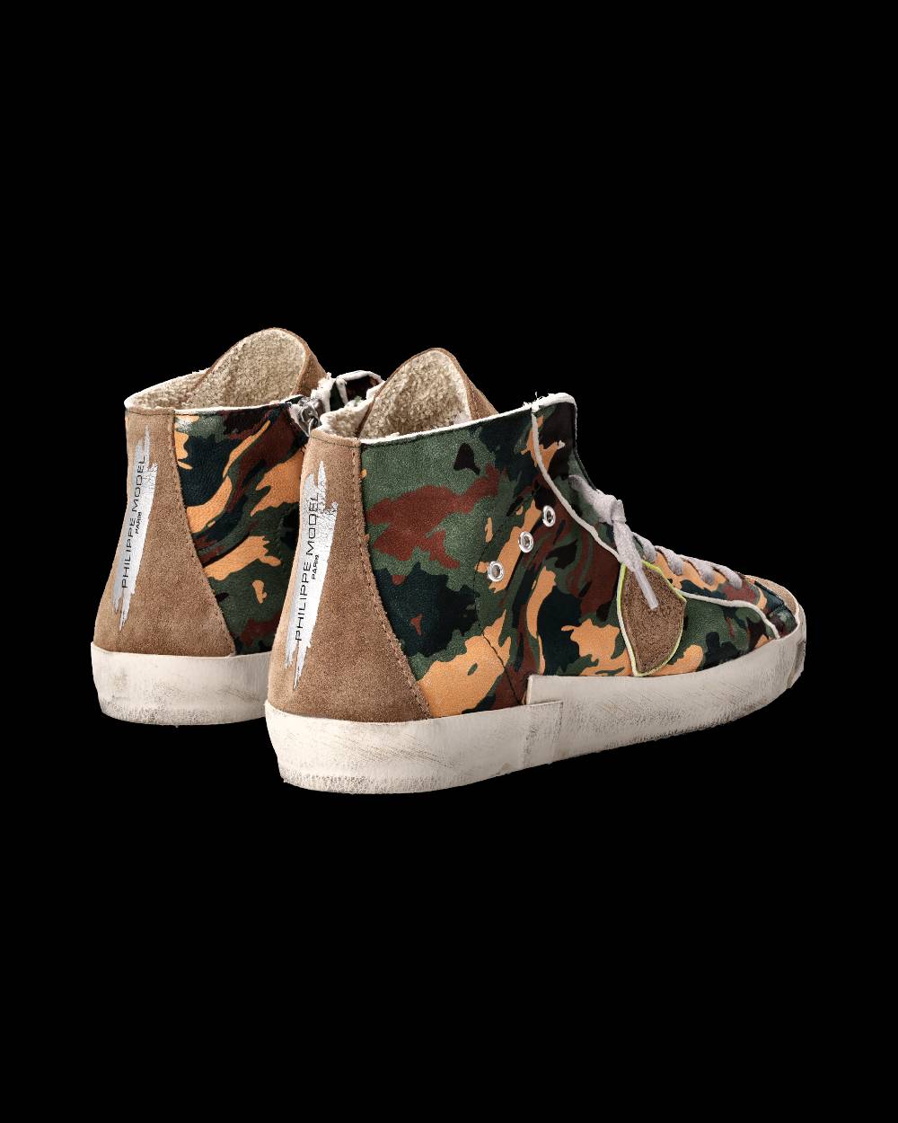 Philippe Model Sneaker Prsx Uomo, Verde e Beige Vendite Flash