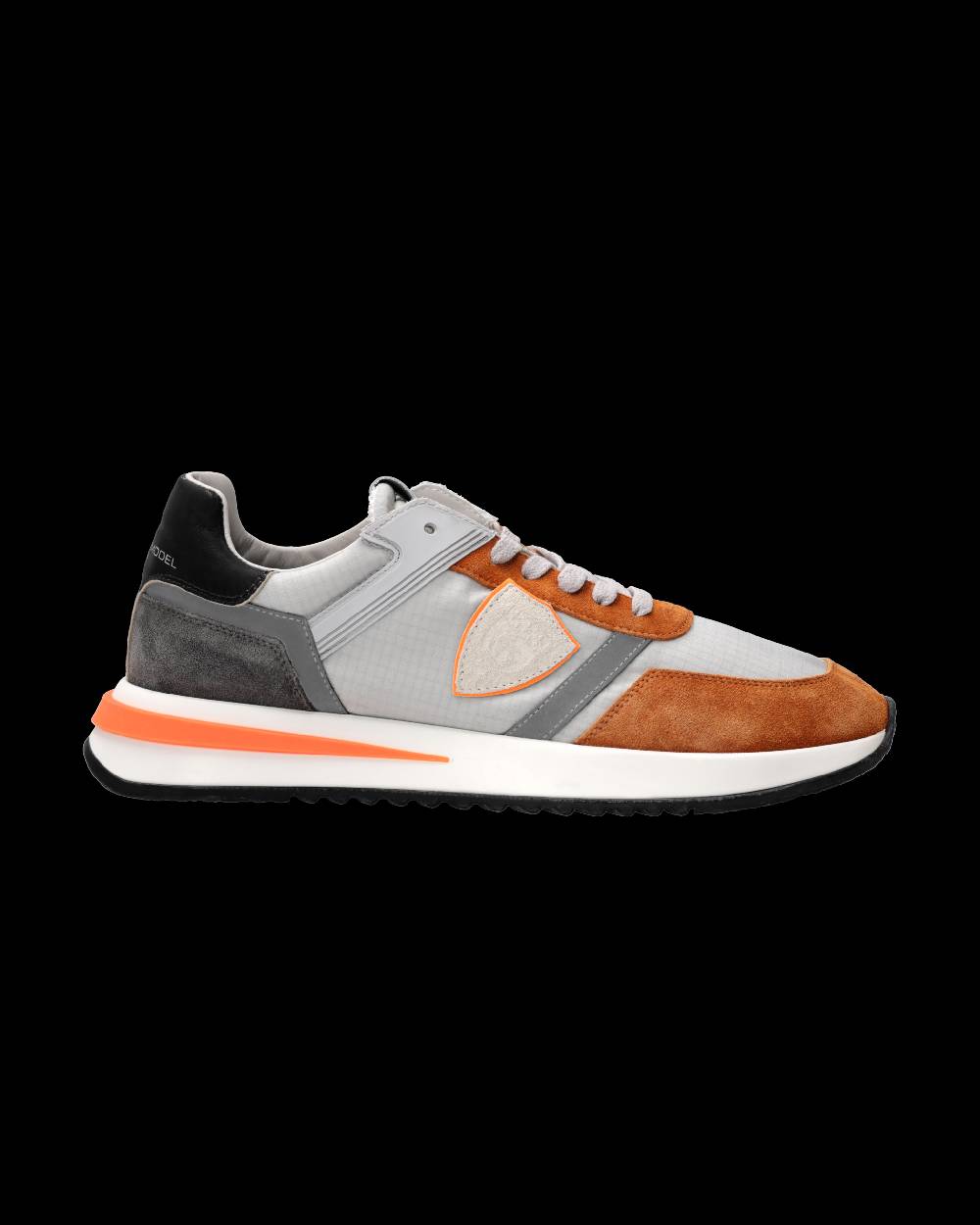 Philippe Model Sneaker Tropez 2.1 Uomo, Grigio e Cognac Nuovo
