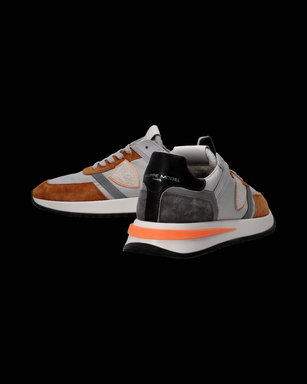 Philippe Model Sneaker Tropez 2.1 Uomo, Grigio e Cognac Nuovo