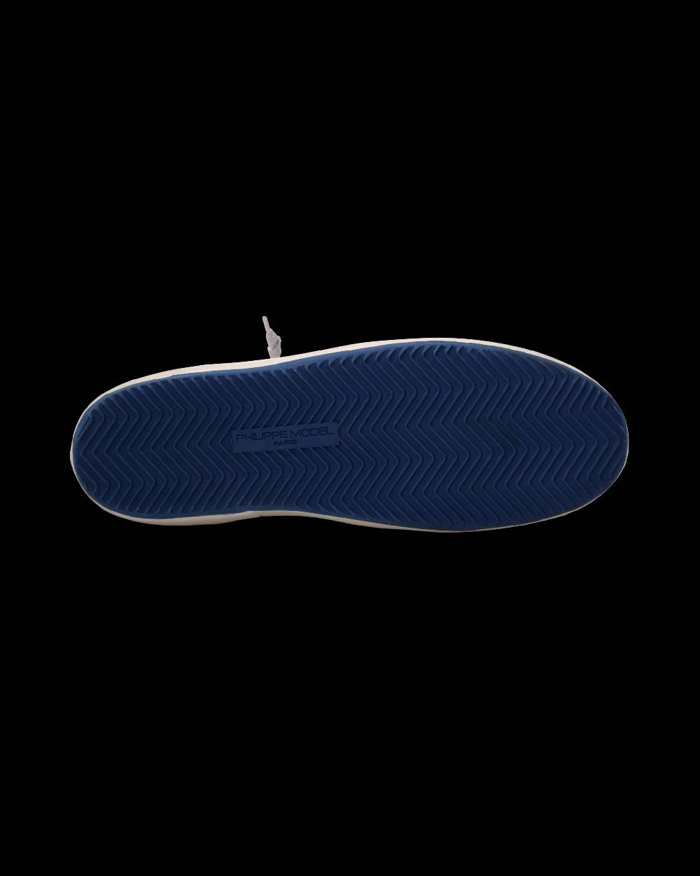 Philippe Model Sneaker Nice Uomo, Bianco e Blu Spedizione Gratuita