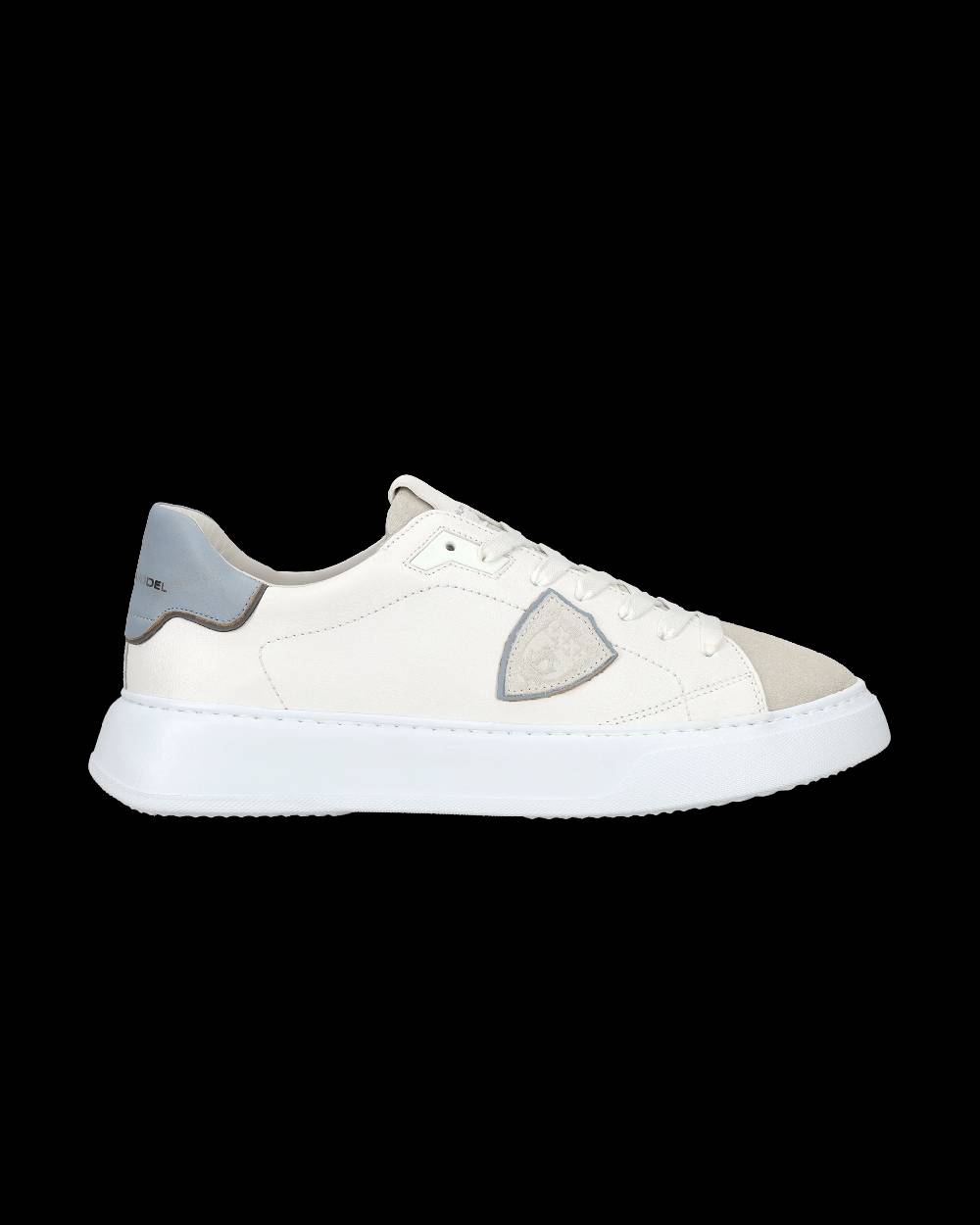 Philippe Model Sneaker casual Temple da uomo in pelle - Azzurro e bianco Promozione Limitata