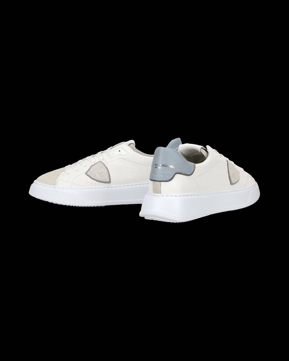Philippe Model Sneaker casual Temple da uomo in pelle - Azzurro e bianco Promozione Limitata