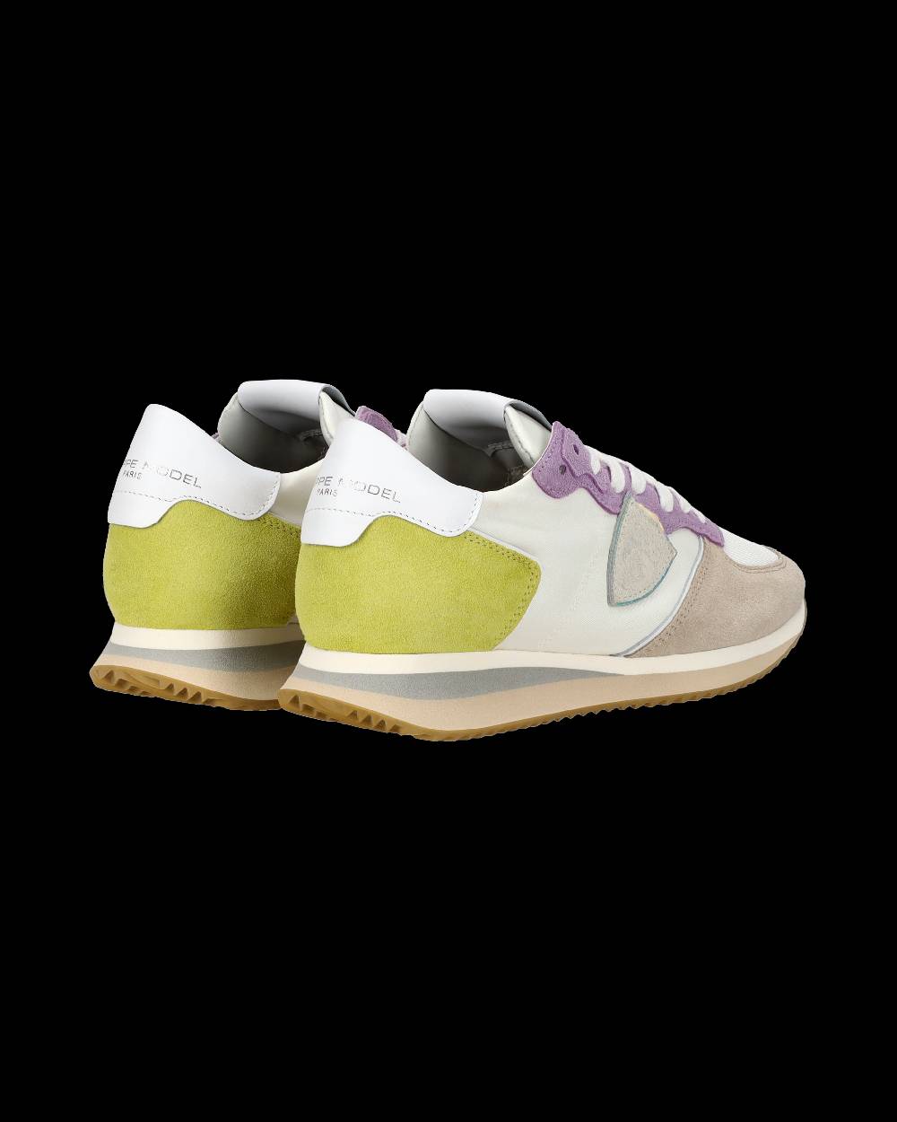 Philippe Model Sneaker casual Trpx da donna in nylon e pelle - Bianco e viola Fino Al -60%