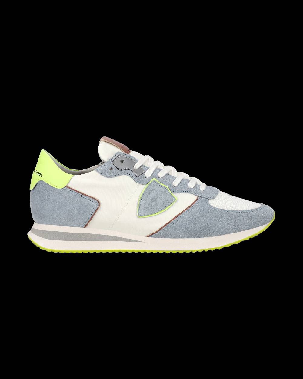 Philippe Model Sneaker casual Trpx da uomo in nylon e pelle - Azzurro e giallo Sconto