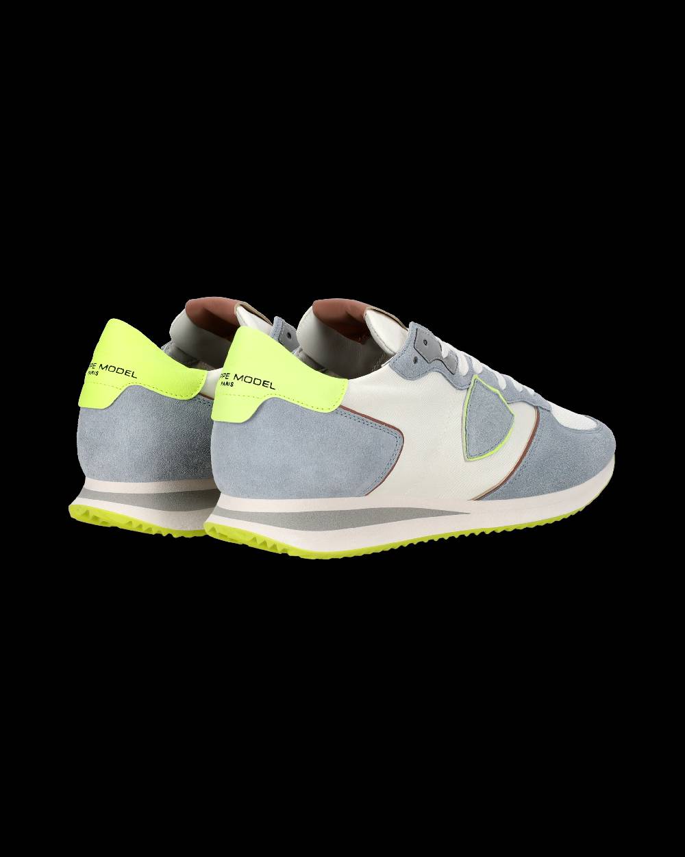 Philippe Model Sneaker casual Trpx da uomo in nylon e pelle - Azzurro e giallo Sconto