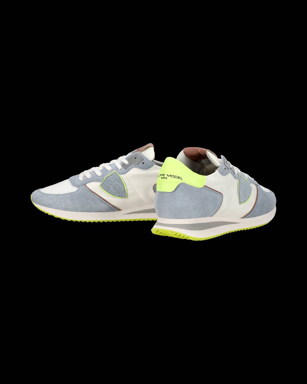 Philippe Model Sneaker casual Trpx da uomo in nylon e pelle - Azzurro e giallo Sconto