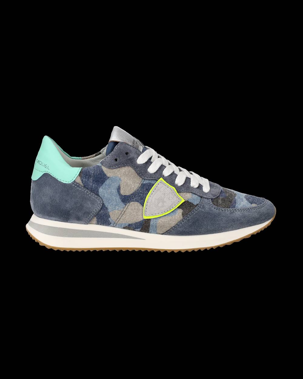 Philippe Model Sneakers Trpx da Donna Blu e Gialle in Tessuto Tecnico Offerta