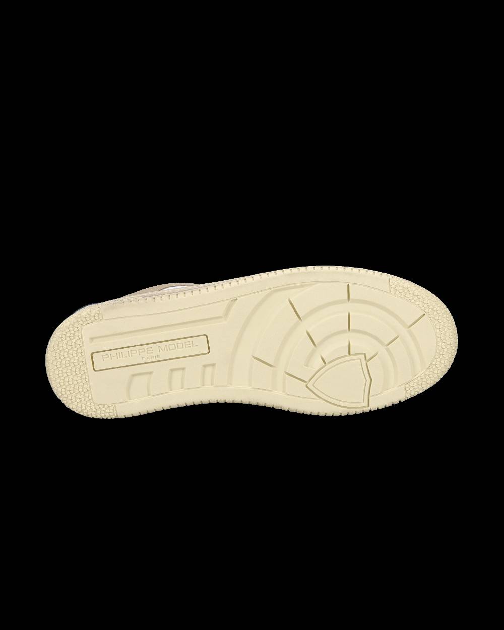 Philippe Model Sneaker streetwear Lyon da uomo in pelle riciclata - Bianco, verde e arancione Nuova