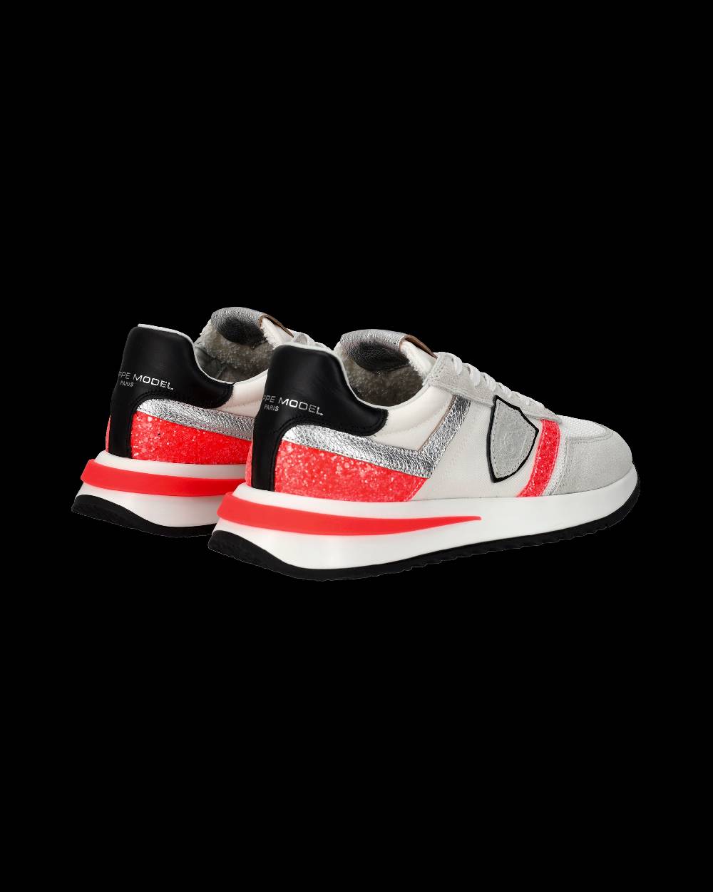 Philippe Model Sneakers Tropez 2.1 Donna Bianche e Arancioni in Pelle Scamosciata 2025