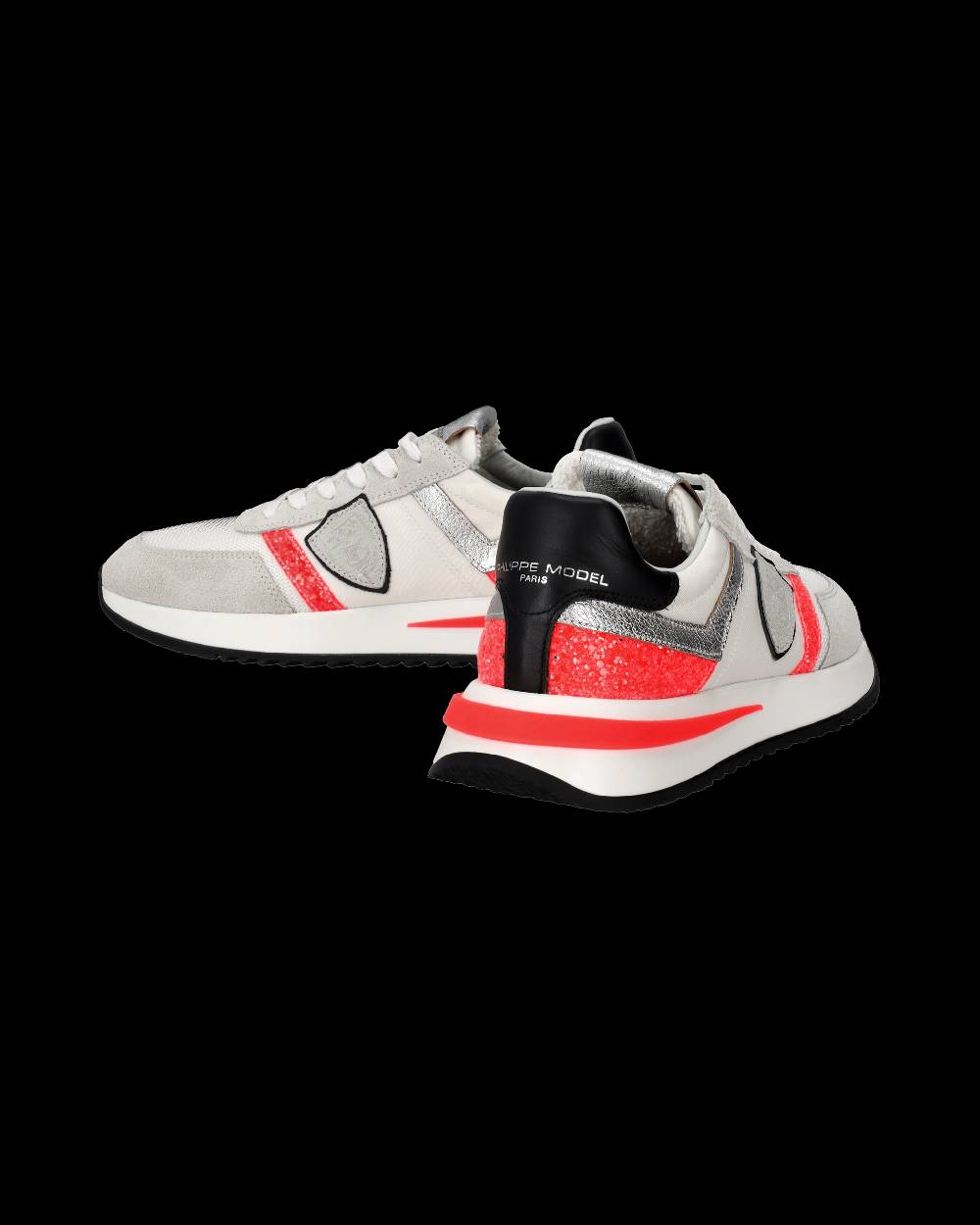 Philippe Model Sneakers Tropez 2.1 Donna Bianche e Arancioni in Pelle Scamosciata 2025