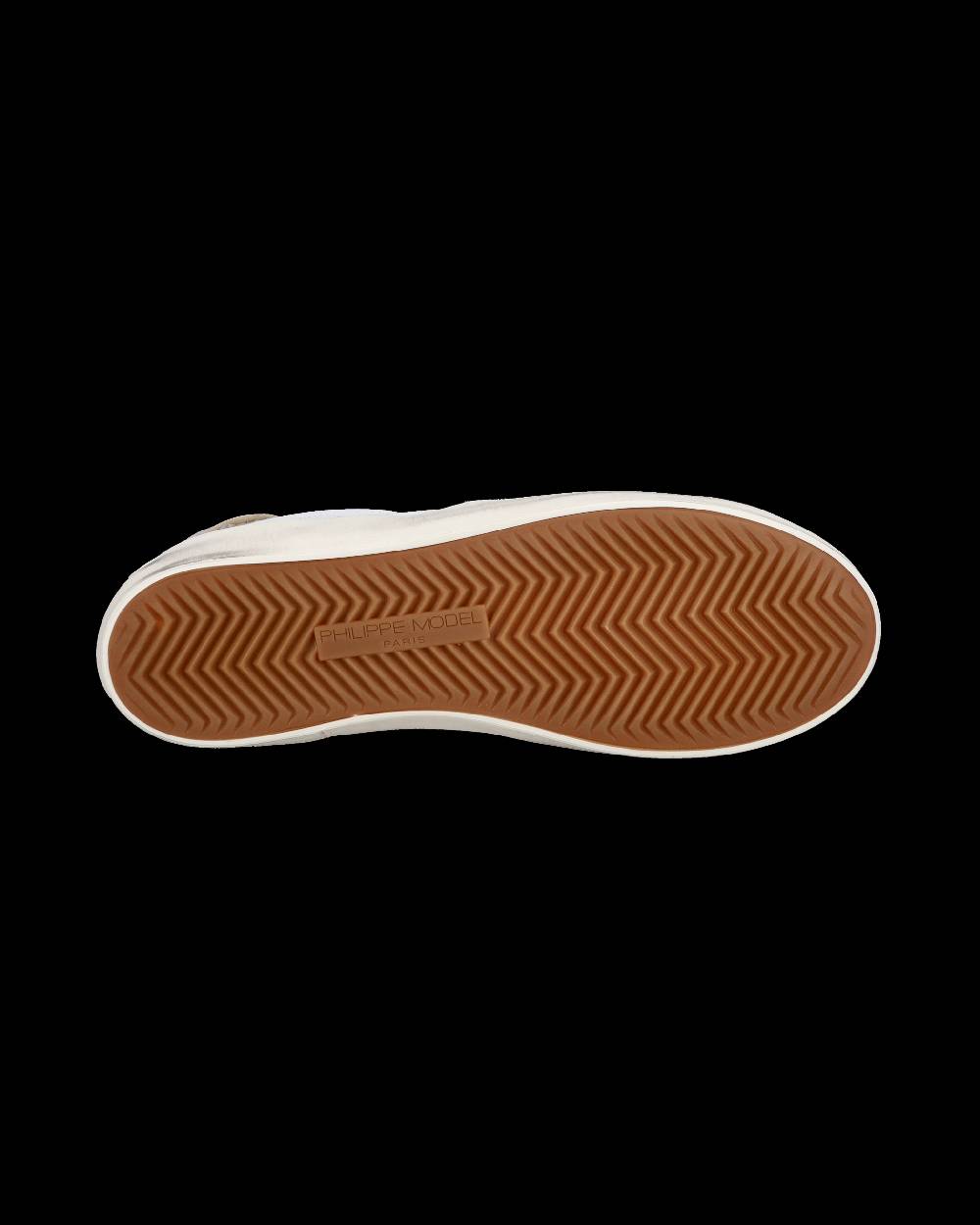 Philippe Model Sneakers basse Paris da Bambino in pelle, Bianco Blu Italia