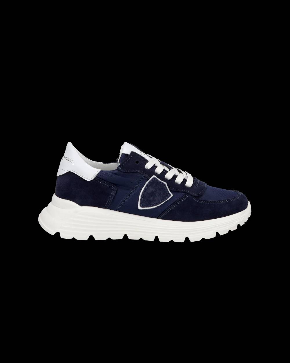 Philippe Model Junior Tropez Low-Top Sneakers in Leather, Blue Offerta speciale della fabbrica
