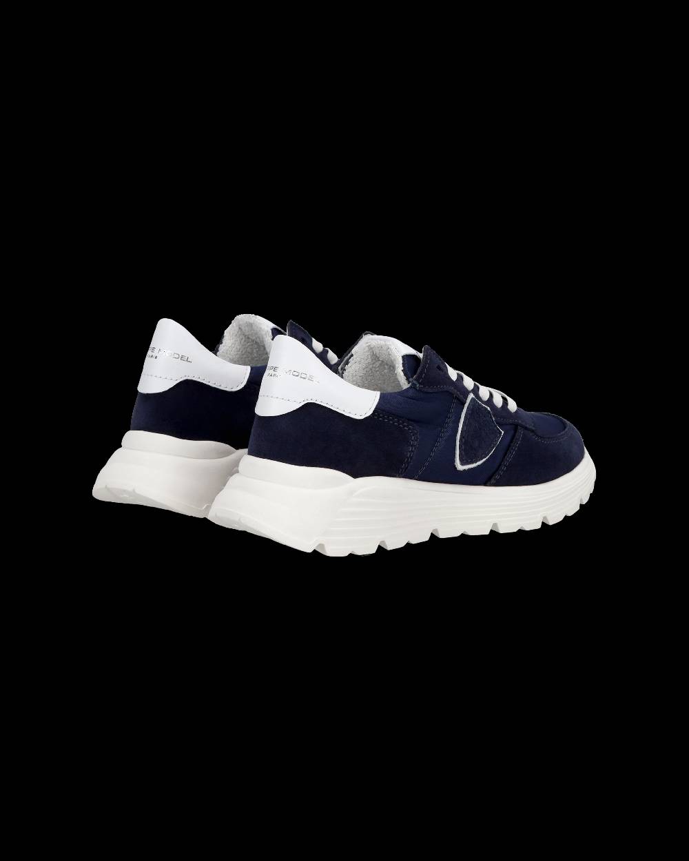 Philippe Model Junior Tropez Low-Top Sneakers in Leather, Blue Offerta speciale della fabbrica