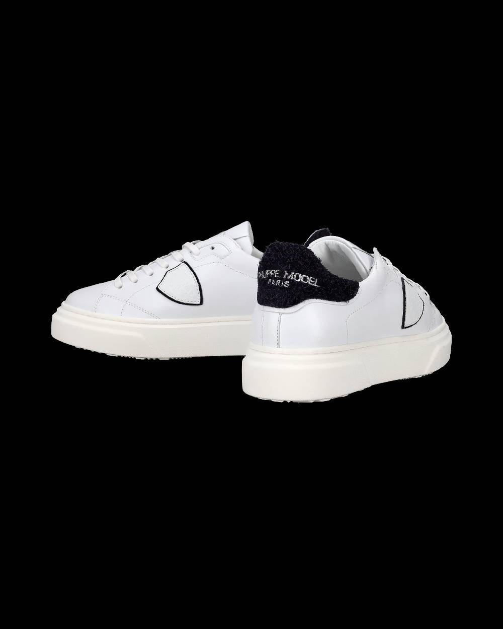 Philippe Model Sneakers Temple da Bambini Bianche e Blu in Pelle Trasporto libero internazionale