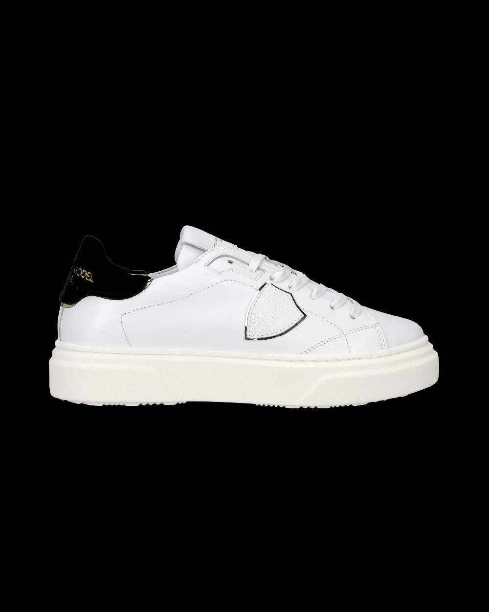 Philippe Model Sneakers Temple da Ragazzi Bianche e Nere in Pelle Acquista Ora