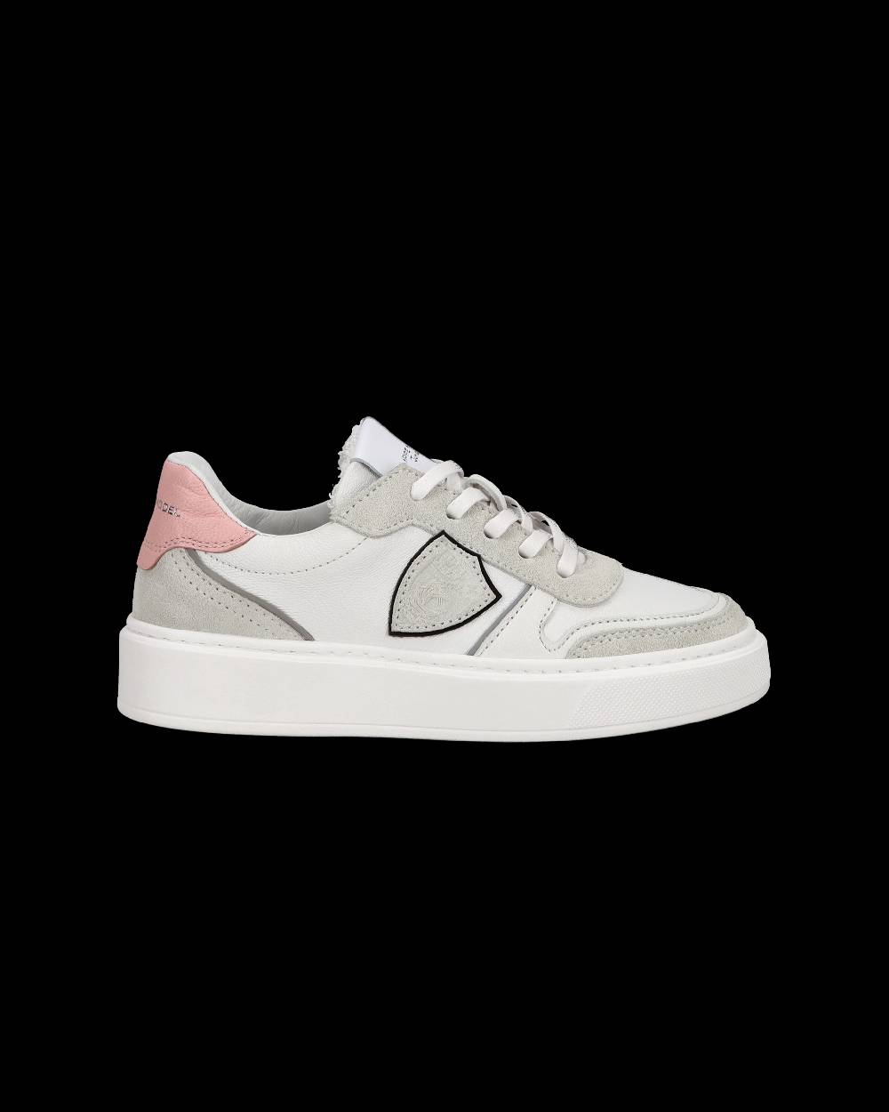 Philippe Model Junior Nice Low-Top Sneakers in Leather, Brown Blue Convenienza