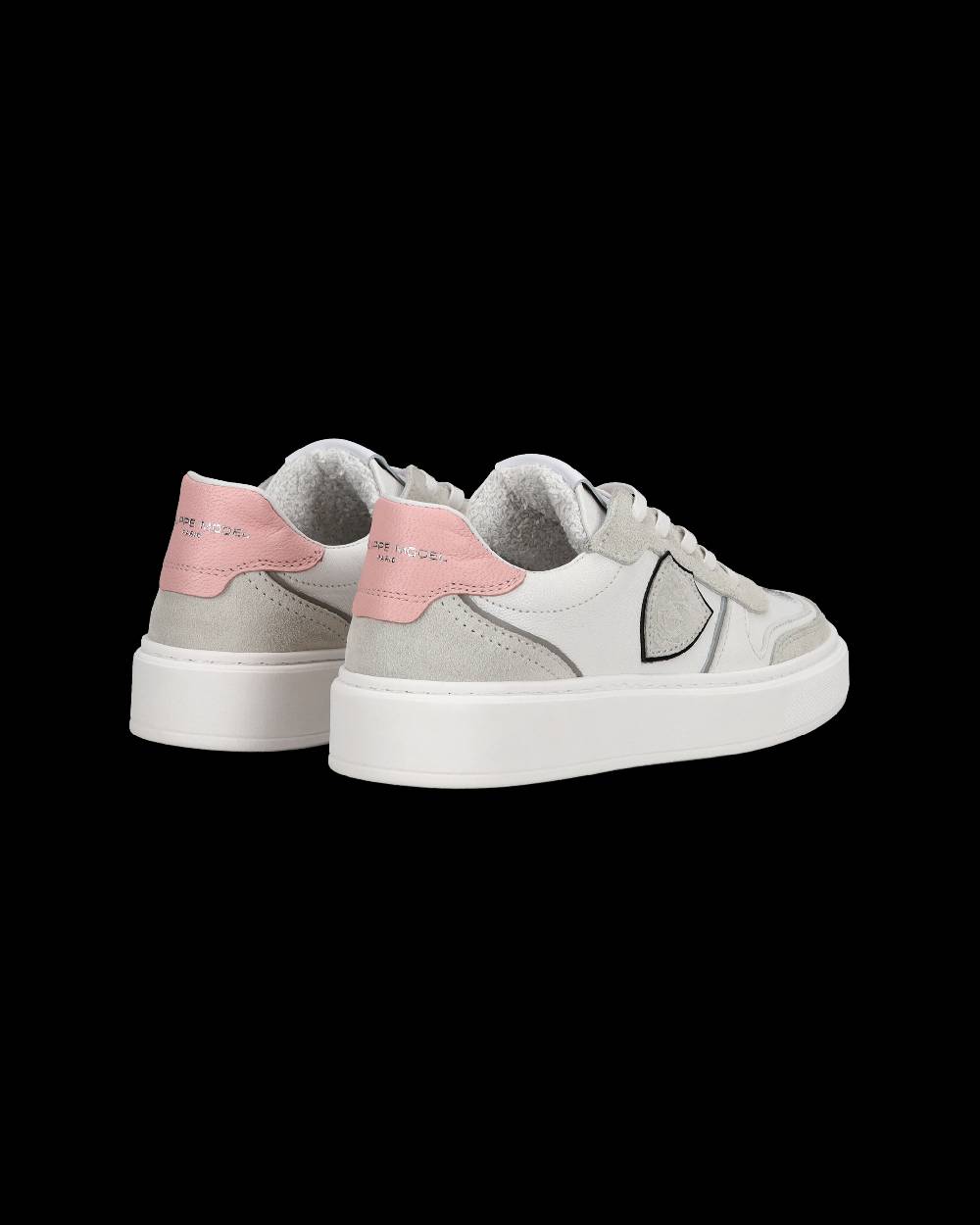 Philippe Model Junior Nice Low-Top Sneakers in Leather, Brown Blue Convenienza