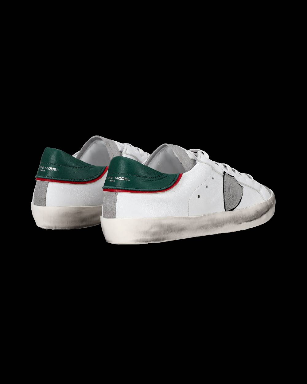 Philippe Model Sneakers Prsx da Ragazzi Bianche e Verdi in Pelle Sconto